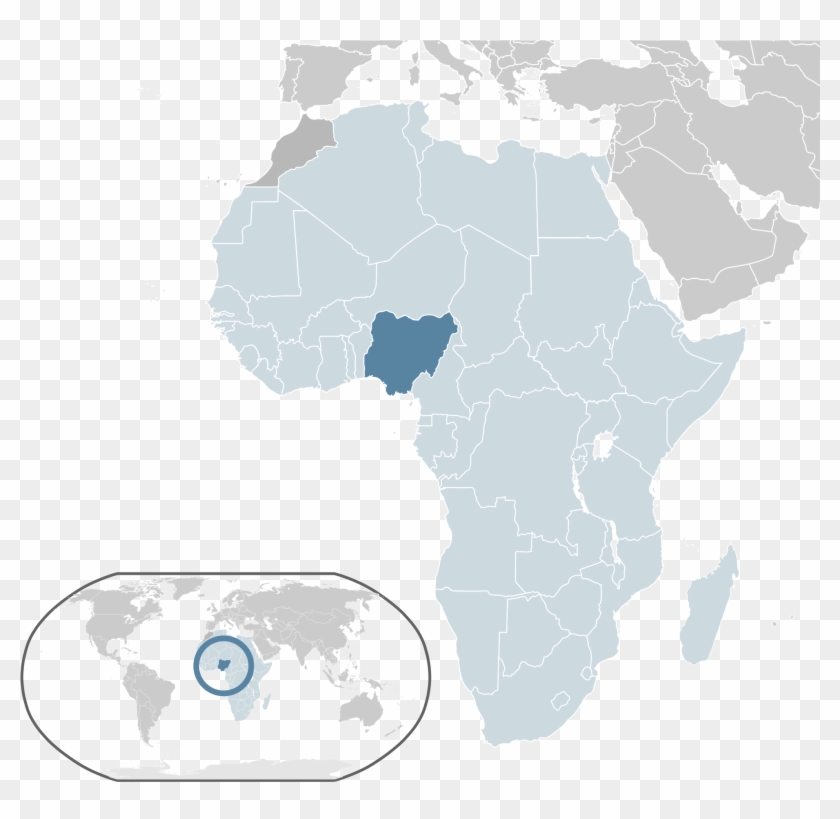 Nigeria Map - Africa Nigeria Mapa Png Clipart