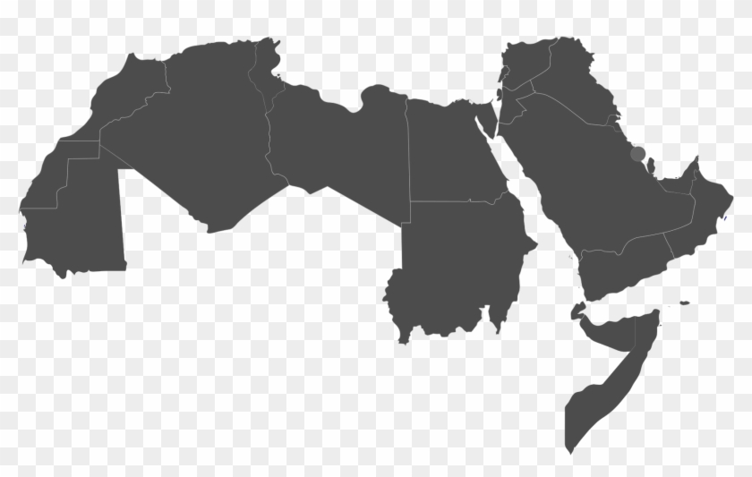 File - Arab World - Svg - Arab World Map Vector , Png - Arab Countries Map Vector Clipart