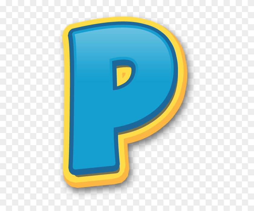 Alfabeto Para Escudos De Paw Patrol Para Imprimir Gratis - Letra P Da Patrulha Canina Clipart