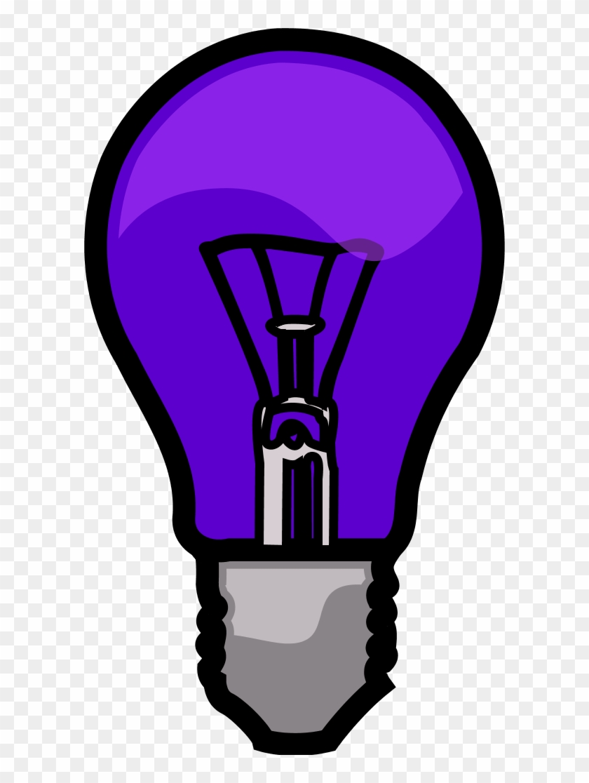 Light Bulb Clipart Purple - Orange Light Clip Art - Png Download