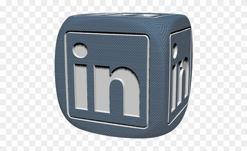 Linkedin, Socialmedia, Cube, 3 D, Conception, Graphical - Linkedin Cube Clipart #1034924