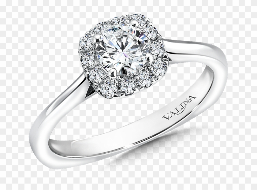 Valina Cushion Shape Halo Mounting Clipart