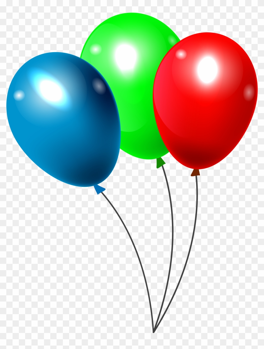 Three Balloons Png Clipar Image - Mickey Mouse Balloon Png Transparent Png #1035115