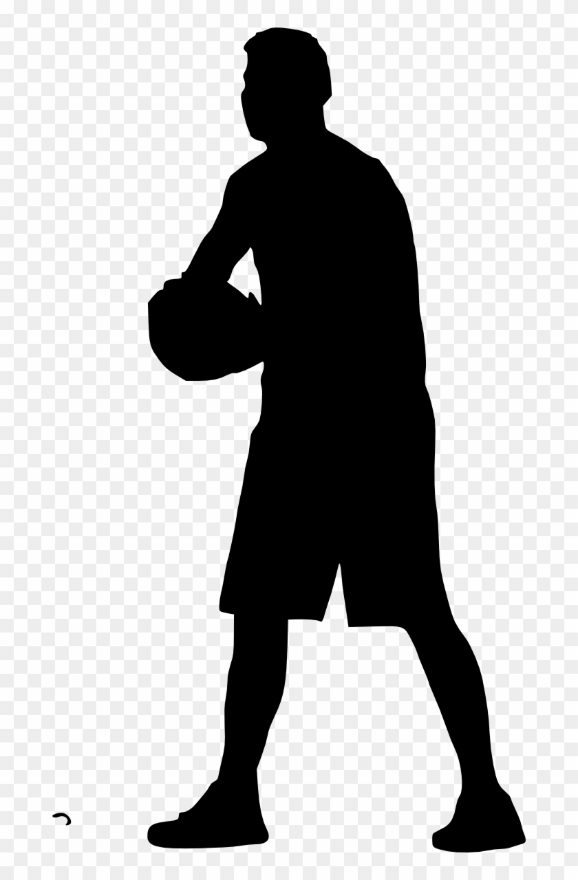 19 Basketball Player Silhouette - Silhouette Person Png Playing Basketball Clipart #1035882