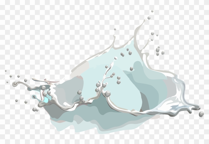 Medium Image - Water Splash Transparent Art Clipart #1035886