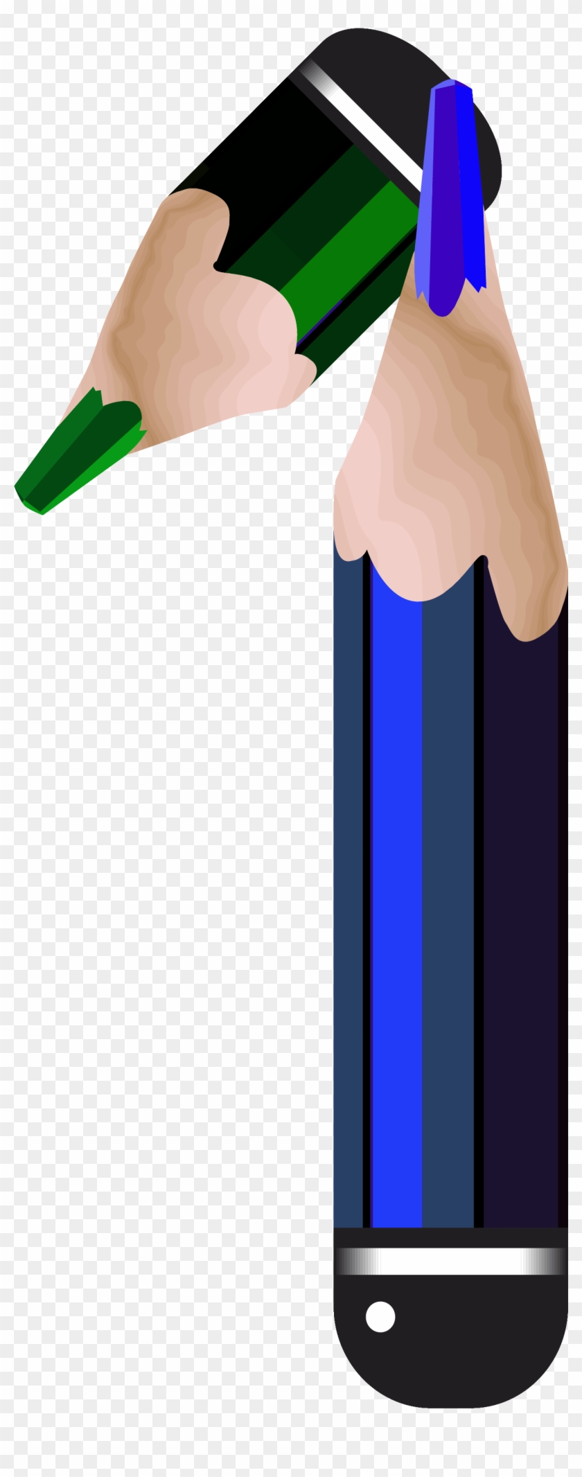 Pencil Number One Png Clipart Image - Pencil Number Clipart Transparent Png