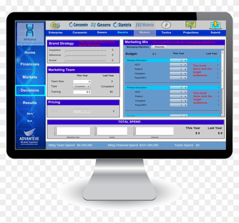 Pharma Marketing Computer - Computer Monitor Clipart #1036128