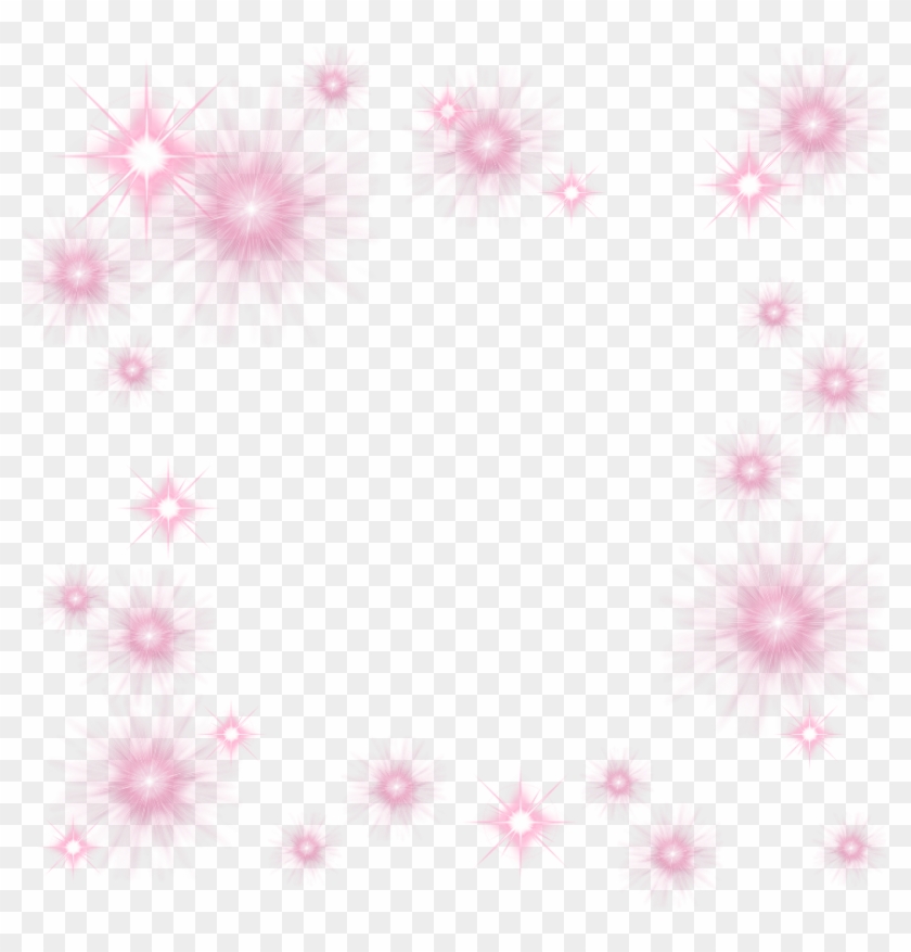 Freetoedit Frame Pink Square Lights Sparkles Light - Sparkles Frame Pink Clipart #1036181