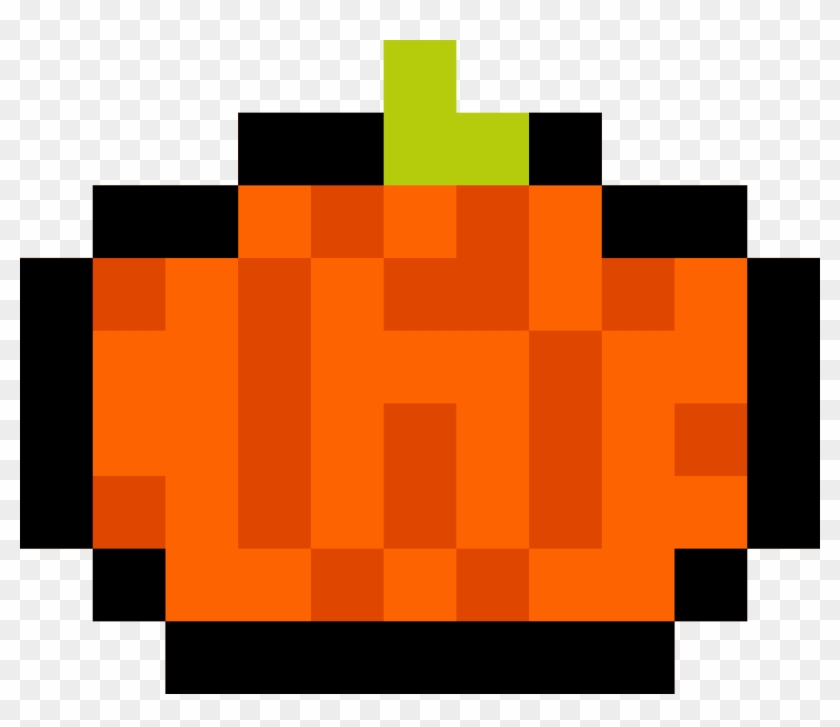 Pixel Pumpkin Clipart #1036362