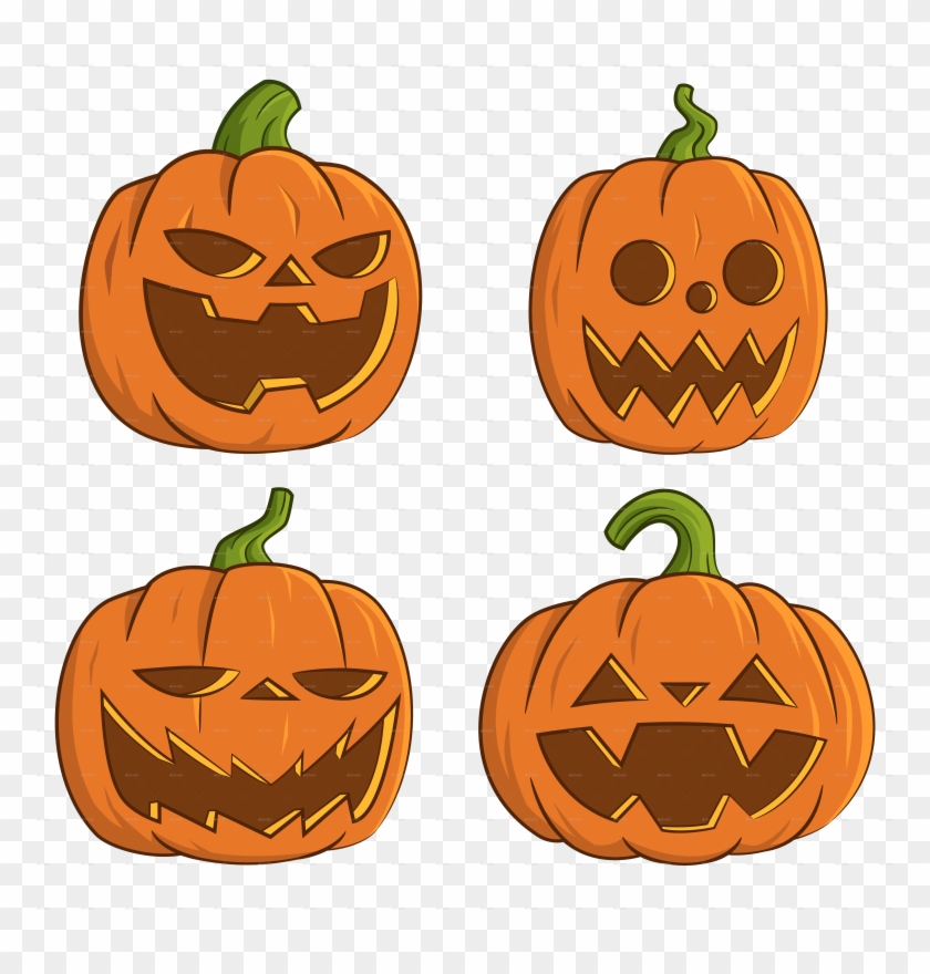 Pumpkins For Halloween By Gatts - Pumpkins For Halloween Clipart #1036495