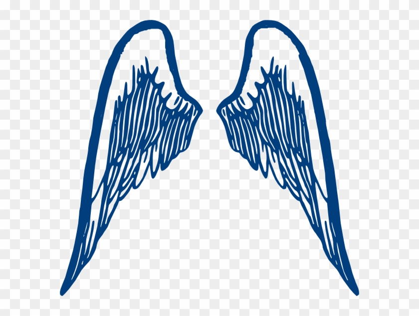 Blue Wings Svg Clip Arts 600 X 554 Px - Png Download #1036544