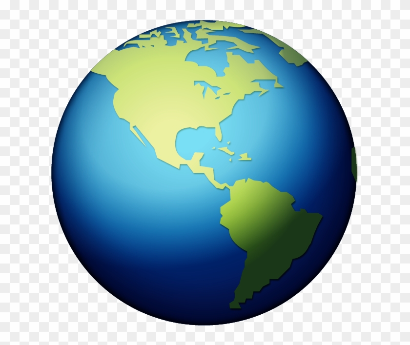 Earth Globe Transparent Background - Earth Emoji Clipart #1036577