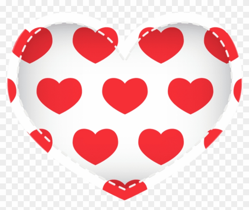 Free Png White Heart With Hearts Png - Heart Clipart #1036960