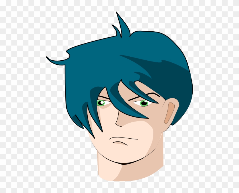 Blue Hair Man Png Images Clipart #1036998