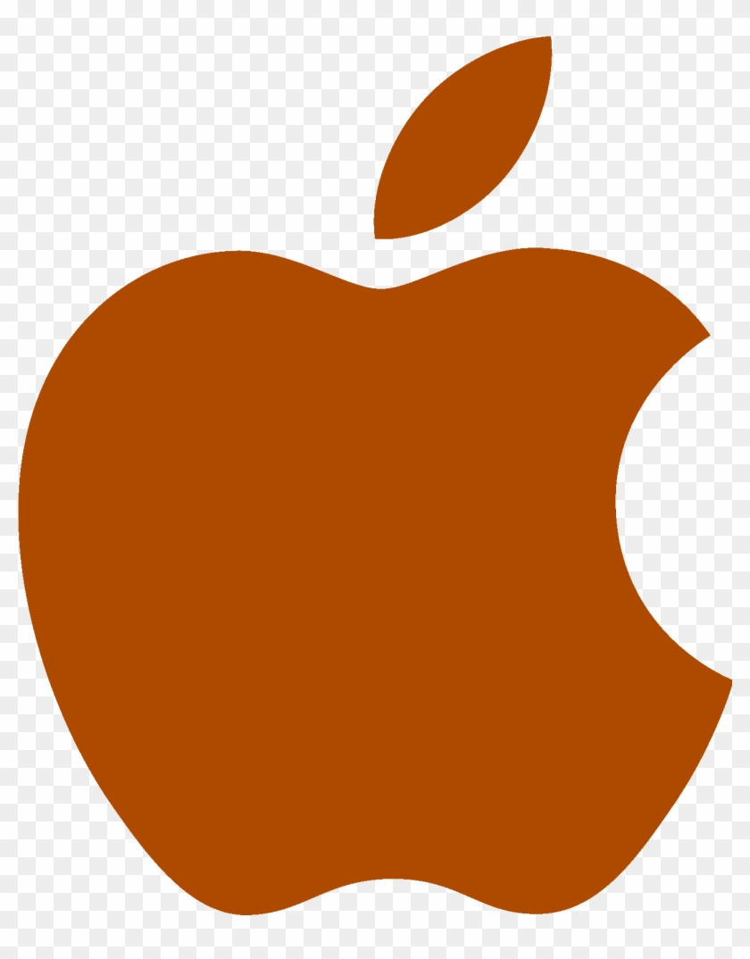 Apple - Apple Logo Brown Png Clipart #1037190