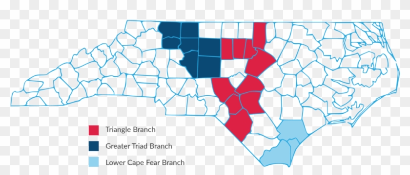 Map-01 - Map Of North Carolina Clipart #1037412