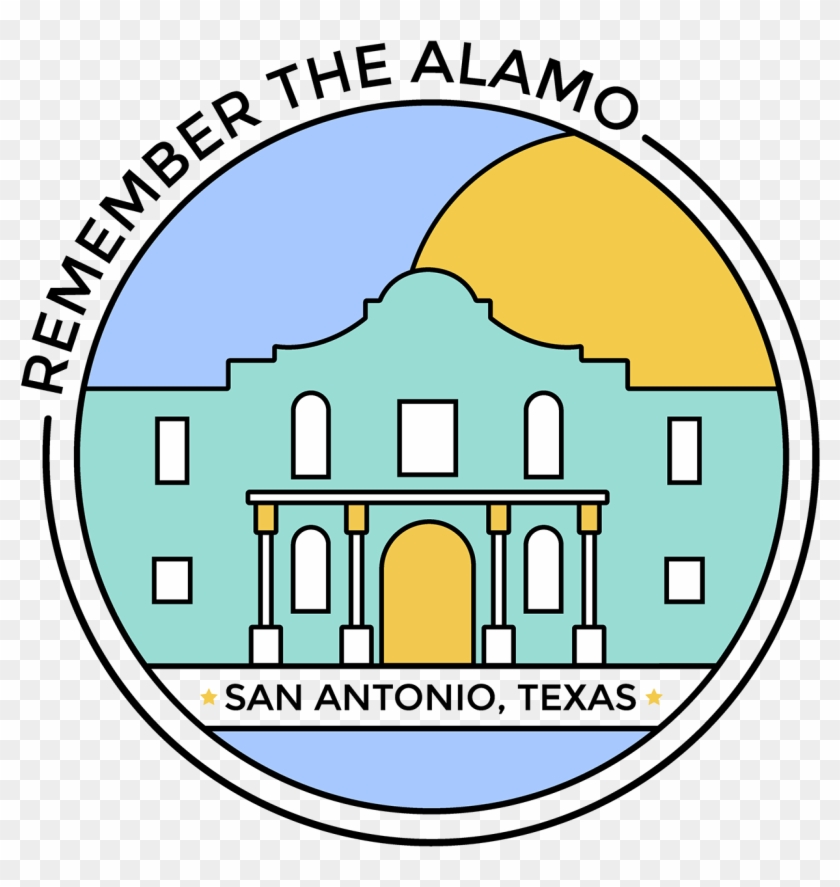 The Alamo Snapchat Filter - Circle Outline Clipart #1037556
