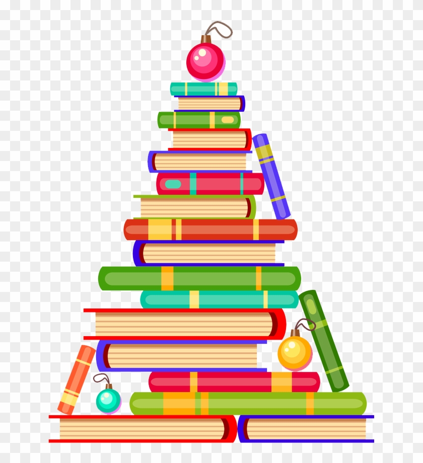 Christmas Books Tree Png - Christmas Tree Books Clipart Transparent Png #1037662