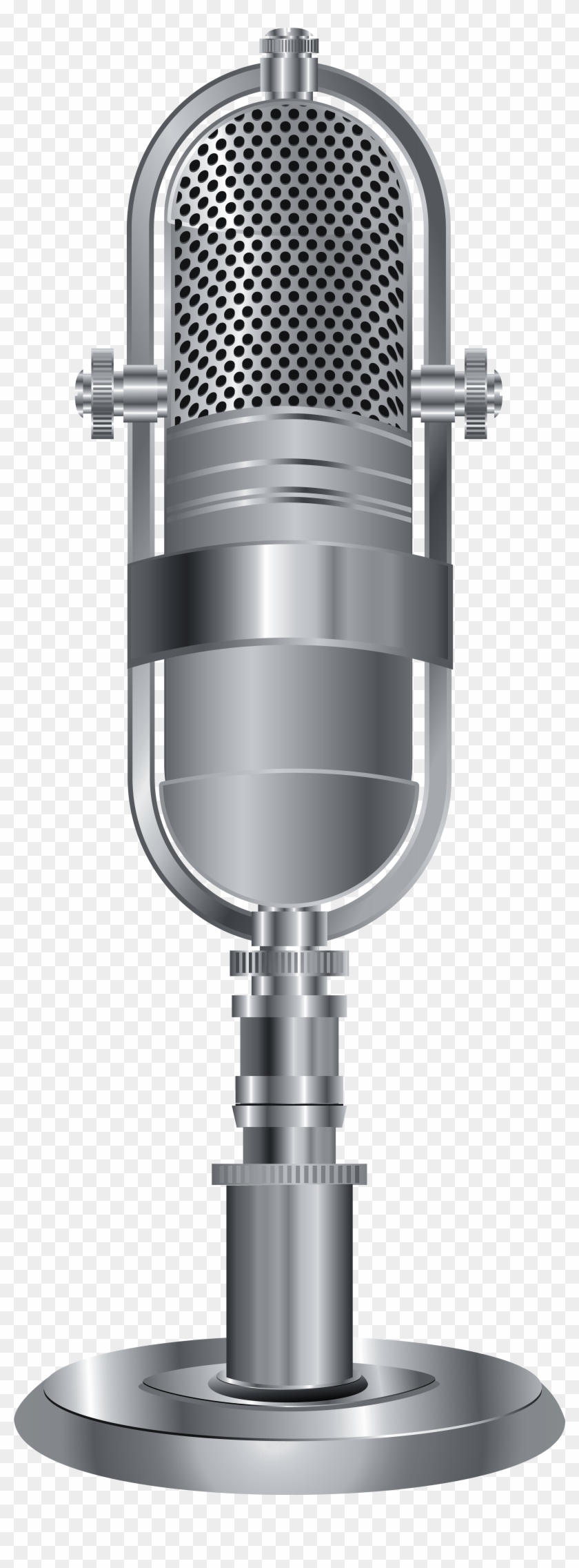 Studio Microphone Png - Microphone Gold Png Clipart