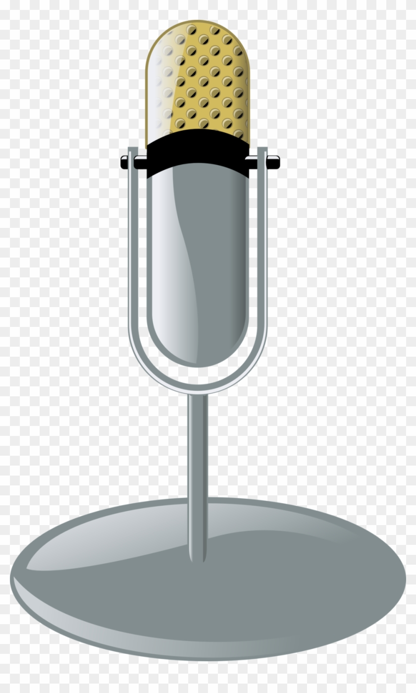 Old Microphone Cleanup Style - Microphone Clip Art - Png Download