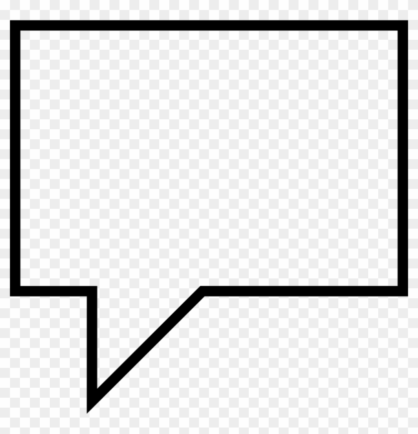 Speech Bubble Comments - Square Speech Bubble Icon Clipart