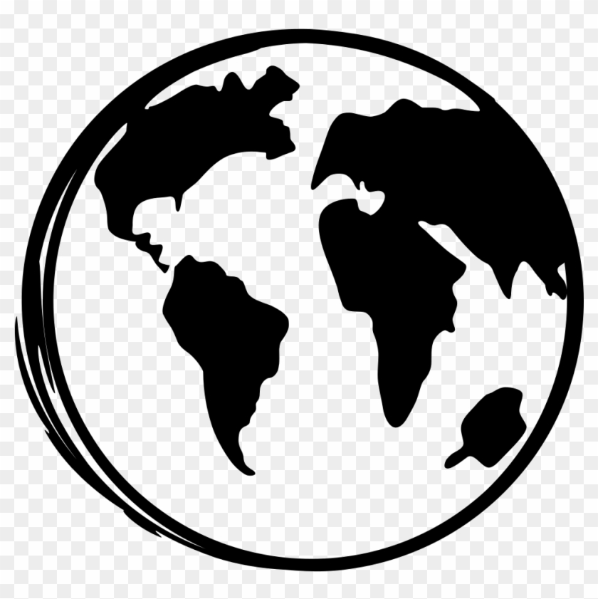 Vector Royalty Free Download Earth Svg Stencil - We Love Our Planet Clipart