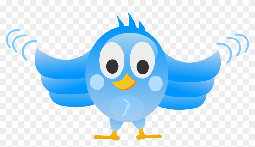 Big Image - Bird Flapping Wings Cartoon Clipart