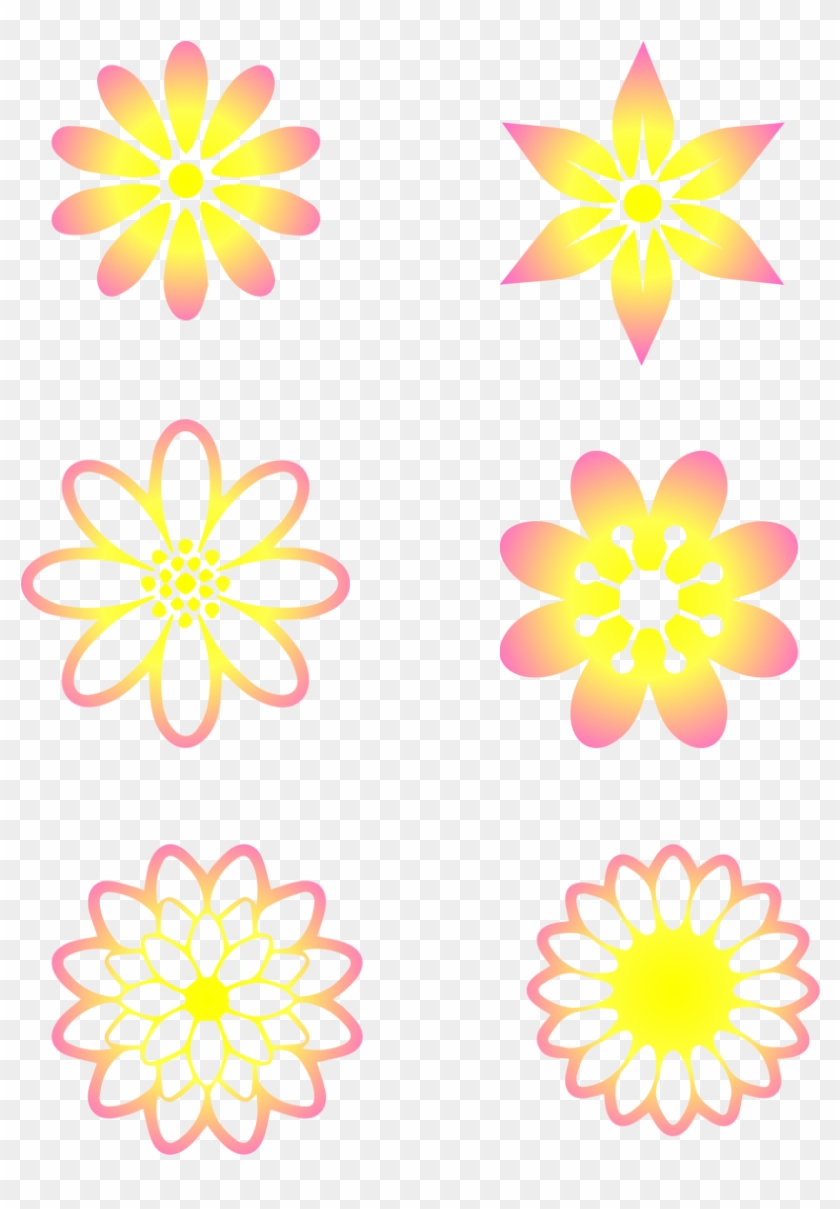 Fantasy Gradient Floral Decorative Elements Dreamy - African Daisy Clipart #1039713