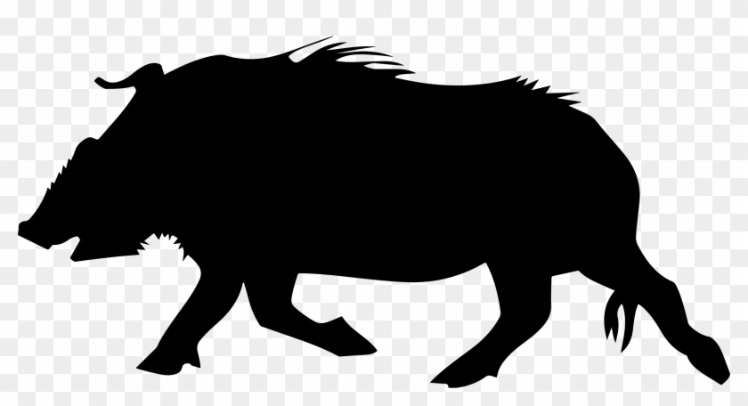 Graphic Download Wild Hog At Getdrawings Com Free For - Wild Boar Silhouette Png Clipart #1039962