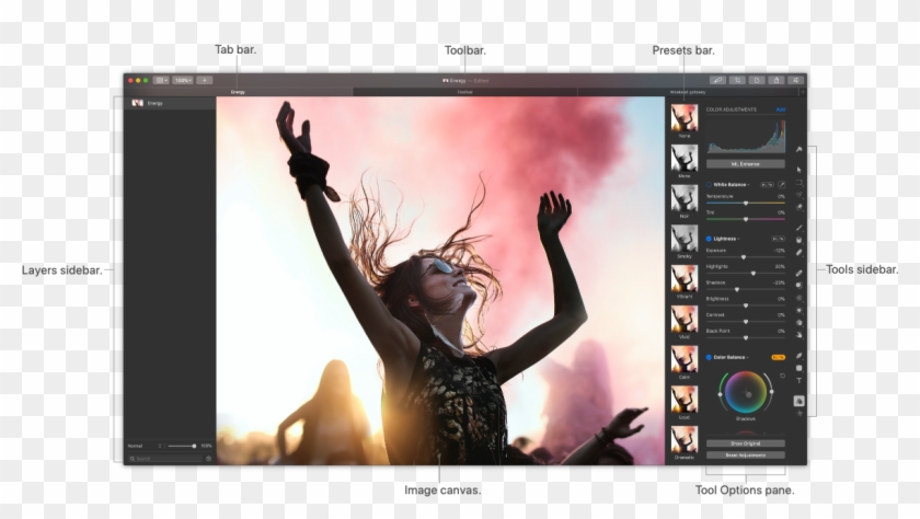 The Layers Sidebar Is One Of The Most Essential Parts - Concert Clipart #1040011