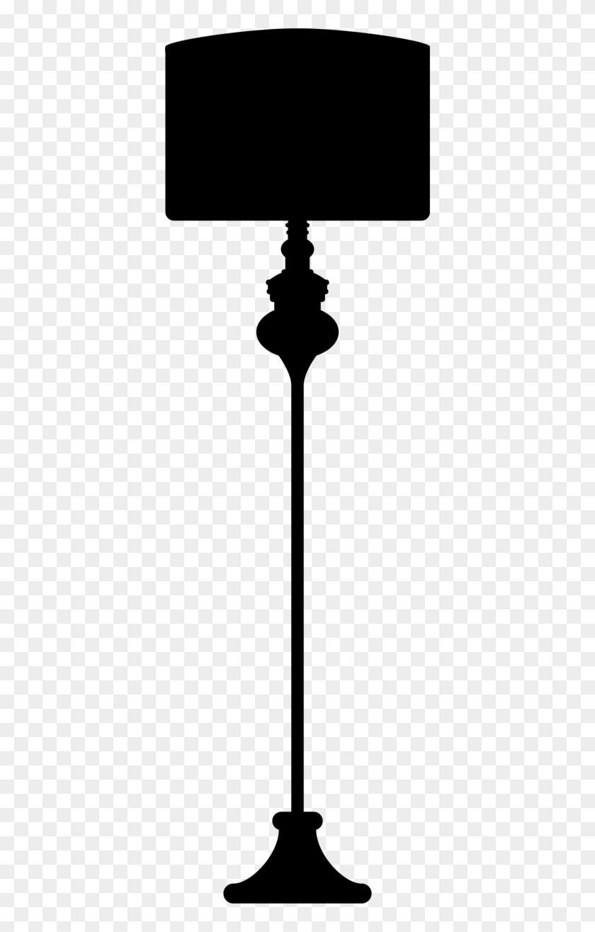 Floor Lamp Silhouette Png Clipart #1040042
