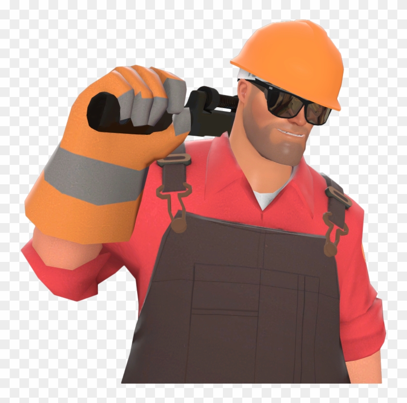 4 - Tf2 Engineer Graybanns Clipart #1040353