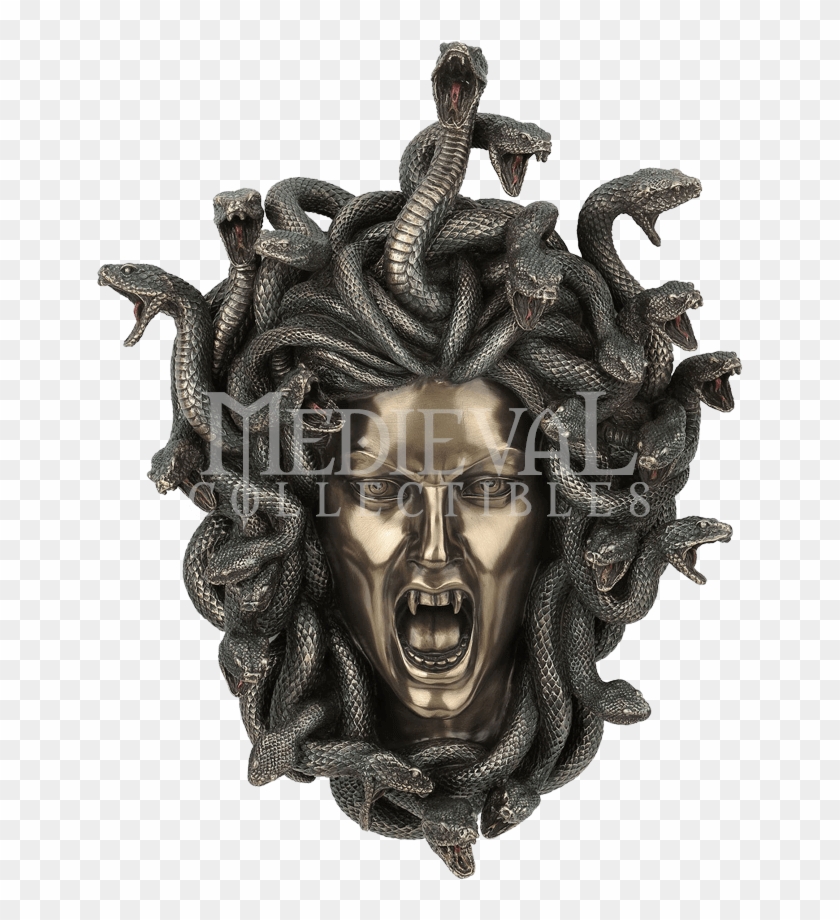 Bronze Head Of Medusa Clipart #1040755