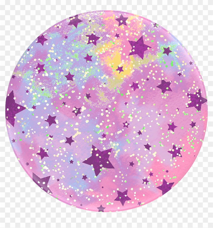 Glitter Starry Dreams Lavender, Popsockets - Circle Clipart