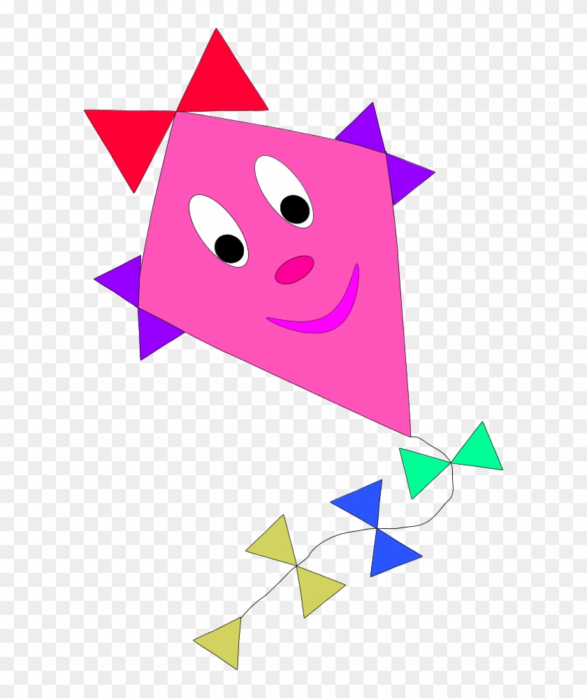Kite Clipart Long - Kite Cartoon Clipart - Png Download
