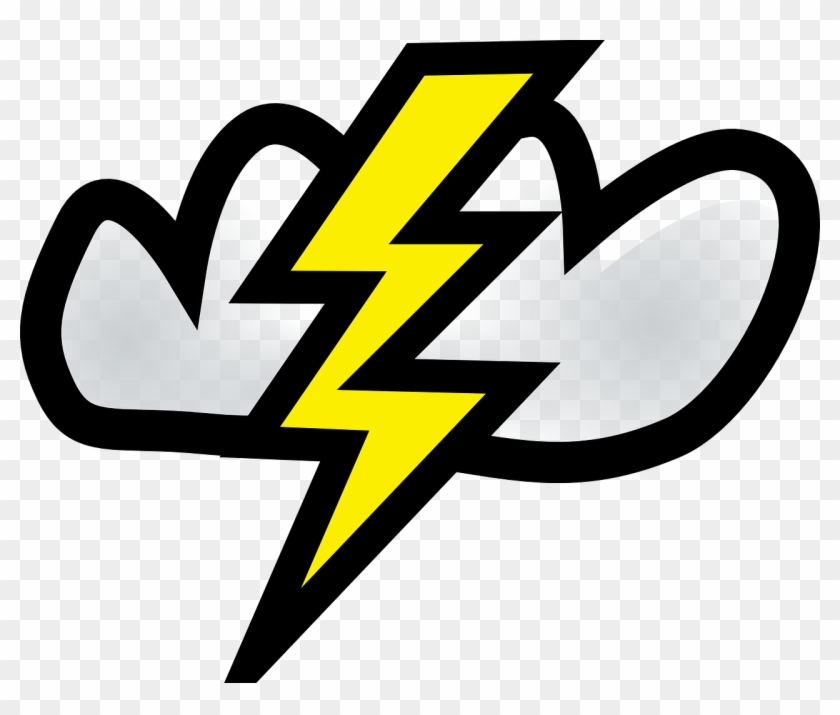 Vector Royalty Free Library Thunderstorm Lightning - Thunder Storm Clip Art - Png Download