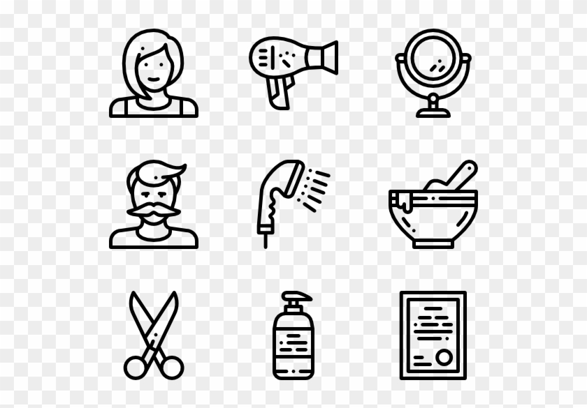 Hairdressing And Esthetics Clipart