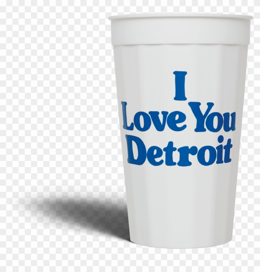 I Love You Detroit Stadium Cup - Plastic Clipart