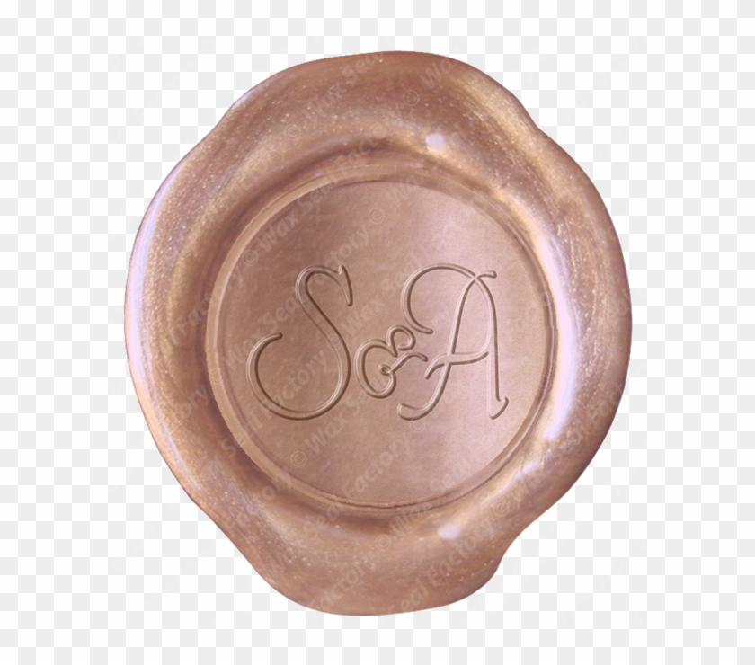 Custom Wax Stamp - K Wax Seal Gold Clipart