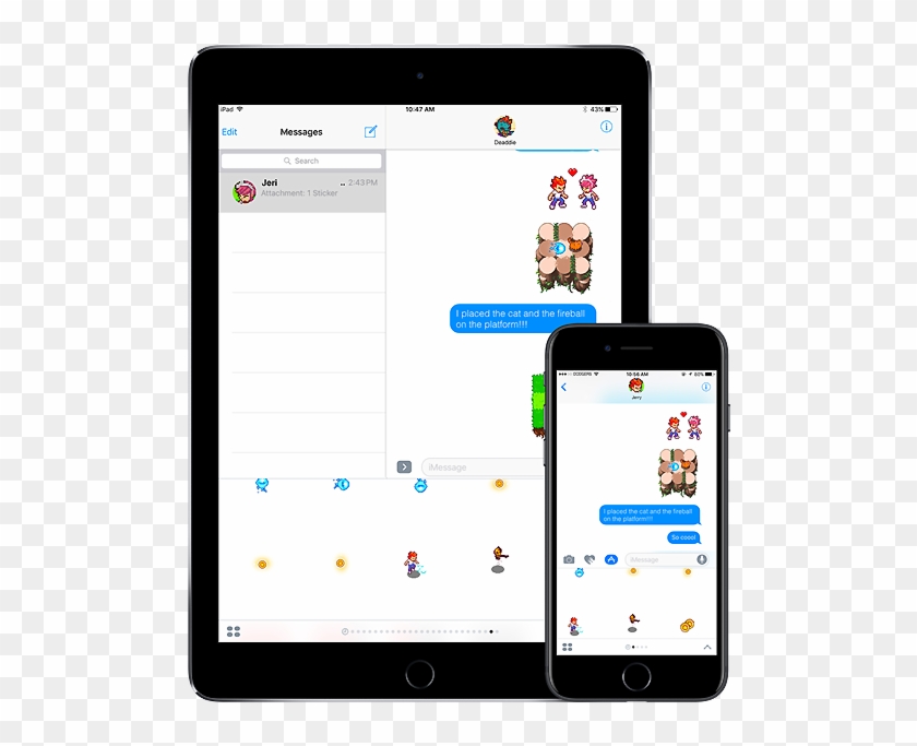 Pixel Dodgers Stickers On Ios Devices - Iphone Clipart #1042934