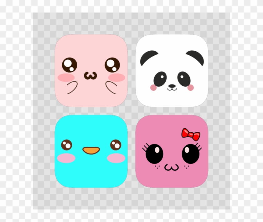 Cute Kawaii Stickers Bundle 4 - Cartoon Clipart