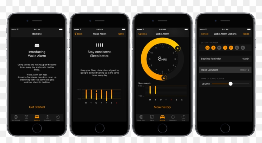 Unlike The Existing Alarm Feature, Bedtime And Wake - Iphone Sleep App Clipart