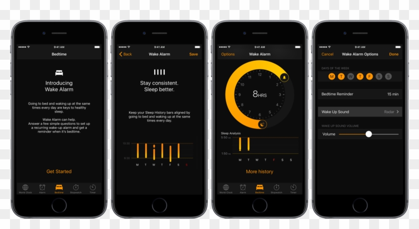 Unlike The Existing Alarm Feature, Bedtime And Wake - Iphone Sleep App Clipart #1042970