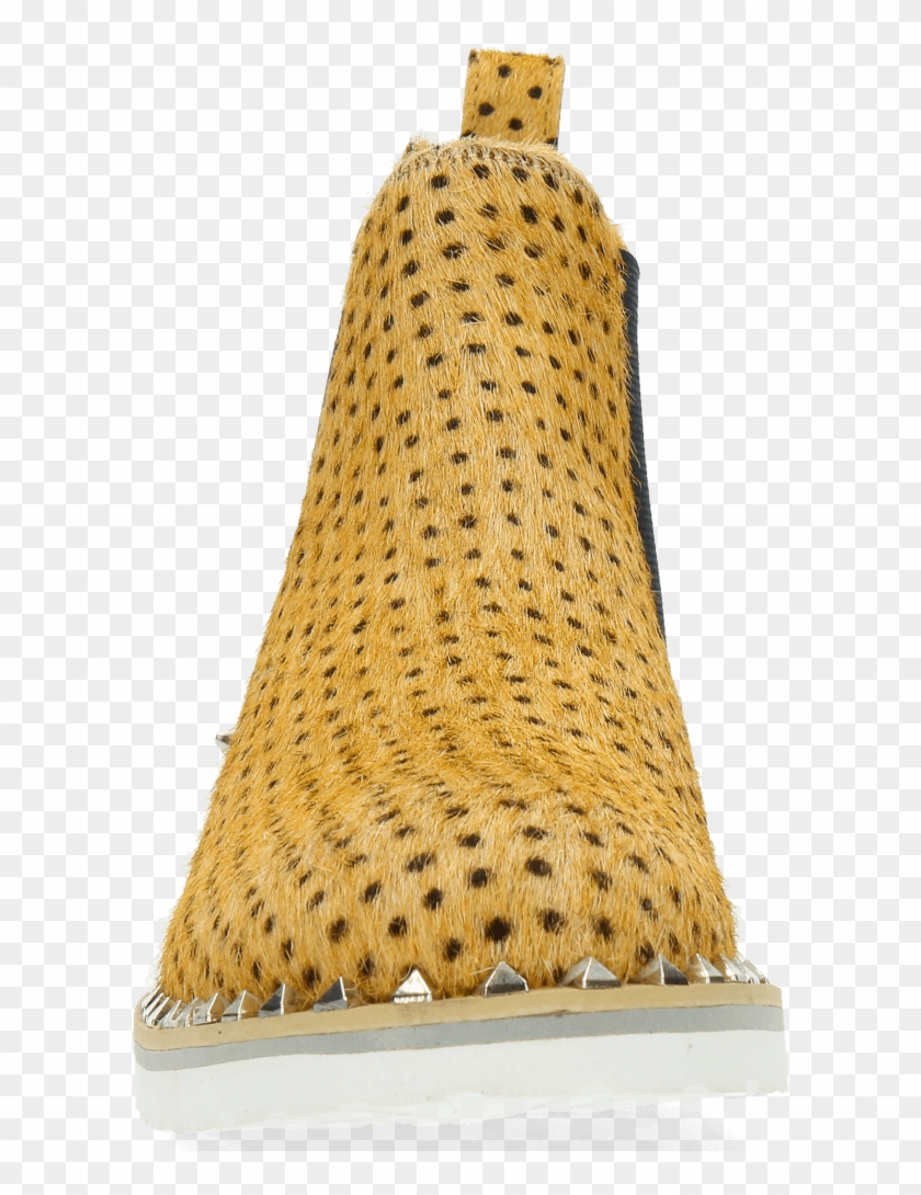 Ankle Boots Sissy 7 Hair On Beige Polka Dots - Wicker Clipart