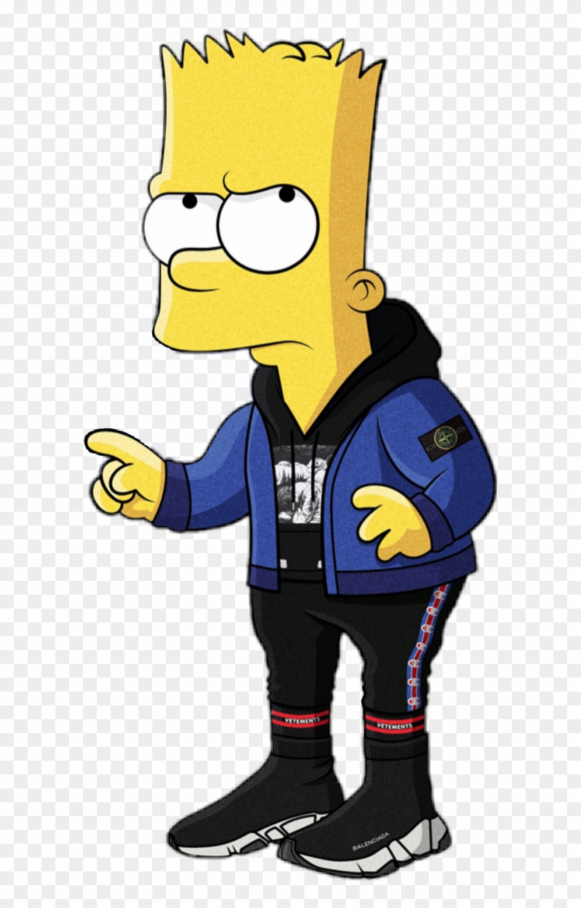 Bart Simpson Simpsons Hoodie - Bart Simpson Gucci Clipart #1044098