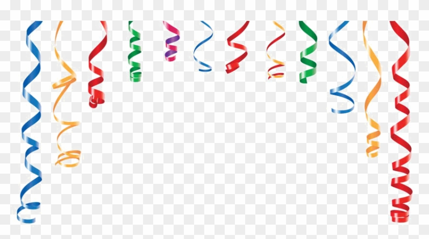 Streamer Transparent - Party Ribbons Clipart