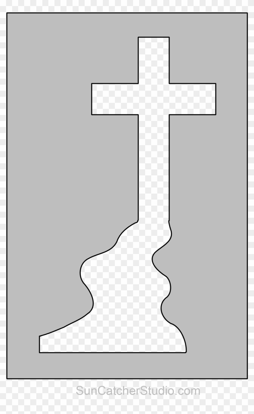 Scroll Saw Cross Patterns , Png Download - Cross Clipart #1044473