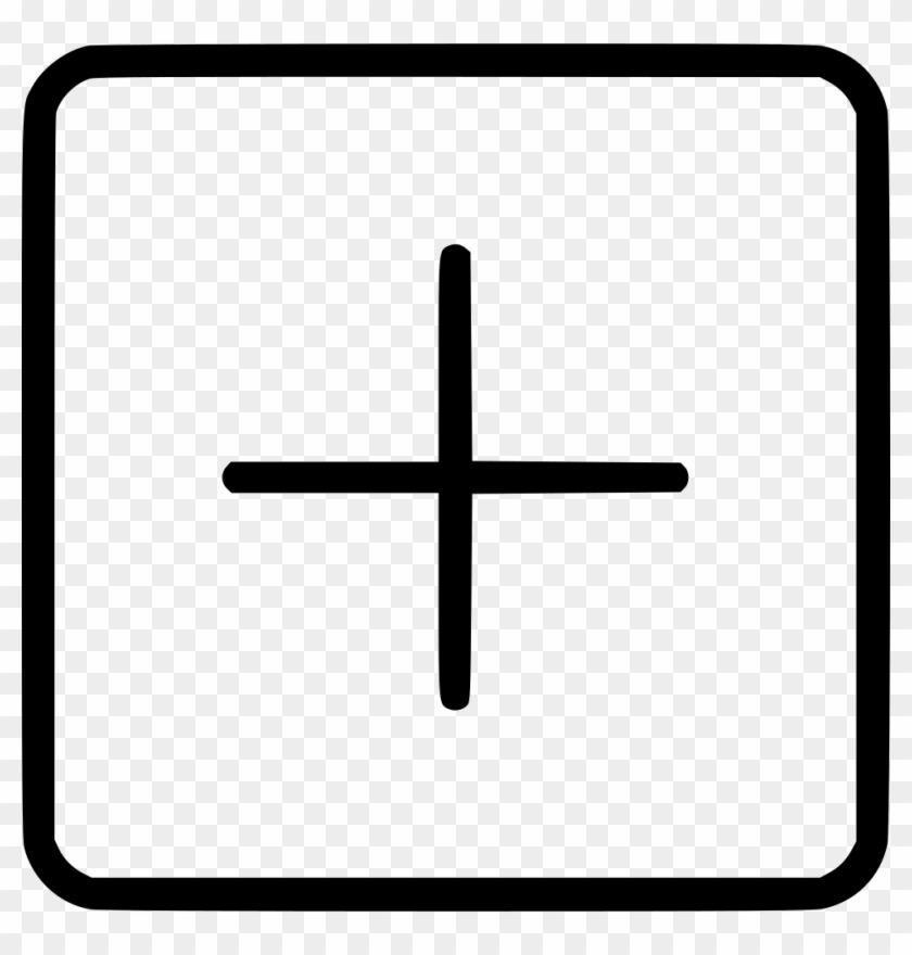 Png File Svg - Square Plus Button Clipart #1044644