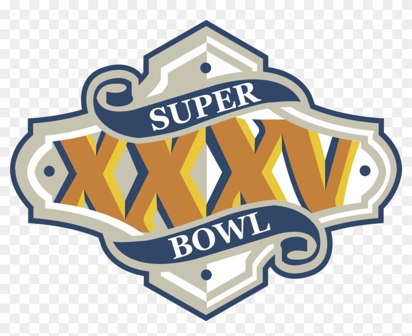 Super Bowl 2001 Logo Png Transparent Clipart #1044719