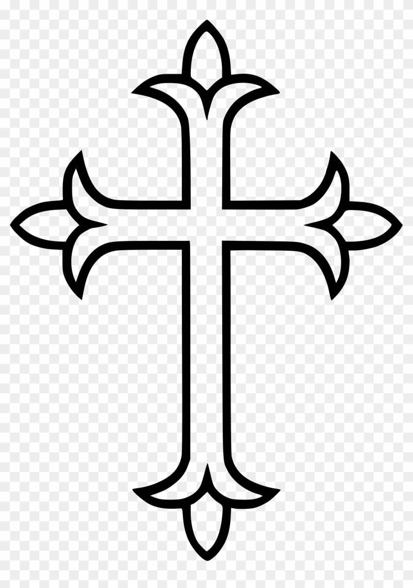 Western Syriac Cross - Saint Thomas Cross Clipart